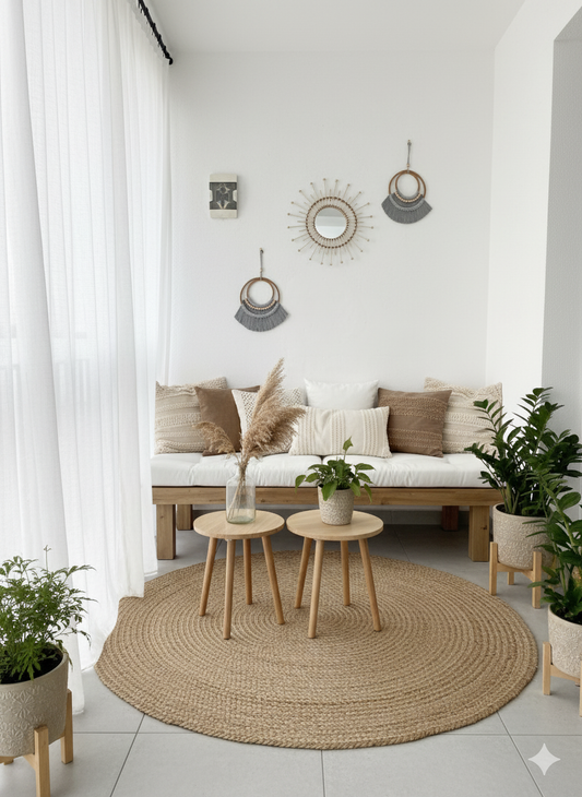 Güneş Aynası & Makrome 3'lü Set