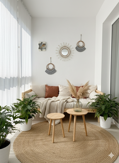 Güneş Aynası & Makrome 3'lü Set
