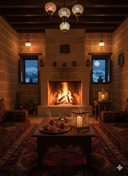 Dekoratif Bambu Çubuklu Mumluk Şamdan Set